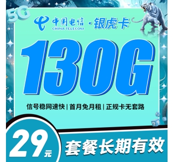 电信银虎卡29元130G